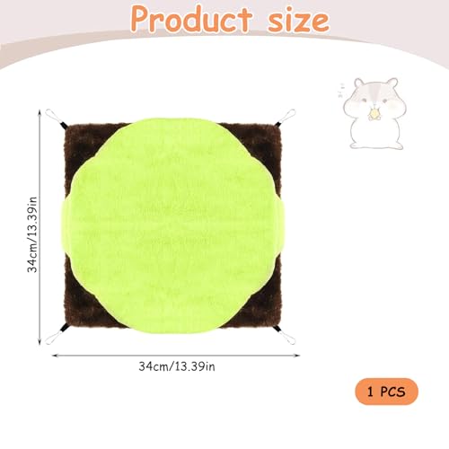 YMTWSRY Meerschweinchen Hängematte, Hängematte für Haustierkäfige Warme Käfig Haustier Hamster Hängebett Haustierkäfighängematte für Frettchen Zuckergleiter Ratten Kleintiere