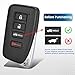 Keyecu Replacement Smart Remote Car Key Fob for Lexus ES300h ES350 GS350 GS450h 2013-2019 HYQ14FBA 281451-0020 G Board 89904-06170 314.3MHz 8A Chip 4Buttons