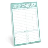Knock Knock Things To Do Around the House Pad, Honey-Do List Notepad, 6 x 9-inches