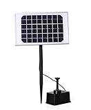  MCTECH 5W Bürstenlose Solarpumpe Solar Wasserspiel Teichpumpe Fontäne Pumpe Springbrunnen für Gartenteiche