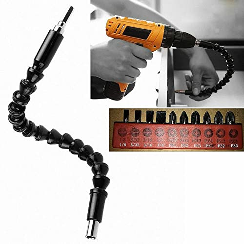 Hex Shank Shaft Flexible Extension Screwdriver Drill Bit Kit Adaptor 1/4 Inch Screw Power Drill Connection Tips Adapter #TOP2