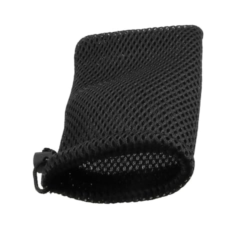 Nylon Mesh Drawstring Bag, 5 x 3.5 Inch Small Storage Pouch String Bags for Mini Stuff MP3 Charger Earphone Key (Black, 5.9x4 Inch-12Pcs)3