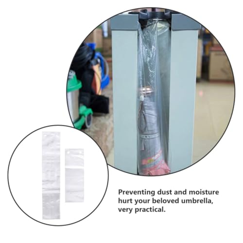 Bolsas de paraguas transparentes de PE fáciles de instalar con resistencia para almacenamiento 4
