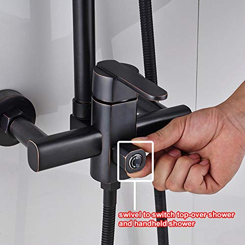 Robinet de douche LED noir anti-calcaire pour remplacer un mitigeur de douche usé