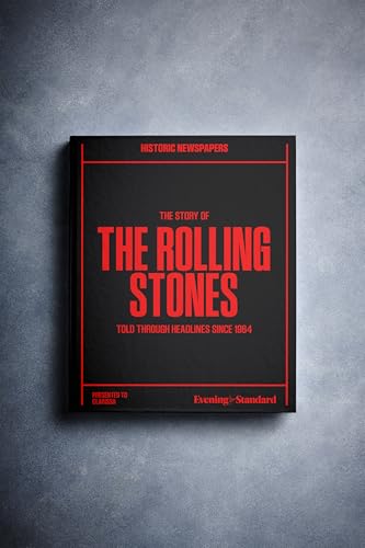 Historic Newspapers - Movie & Music History Book - Iconic Entertainment History Through Newspaper Coverage - Iconic Fan Gift Memorabilia - Add Name Printed on the Cover for Free (R. Stones)