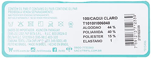 Meia Trifil Sapatilha, recém nascido, Caqui Claro, 13-15