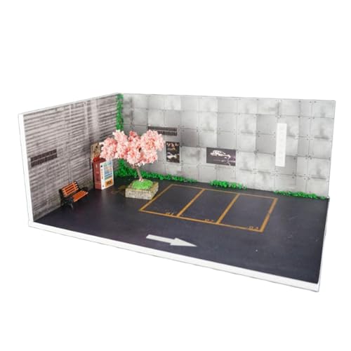 Voiture miniature 1/64 décor parking haut de gamme en PVC haute densité de collection