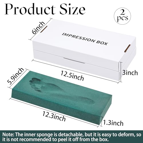 Kit de 2 sets para impresión de pie con caja de almacenamiento miniatura 2