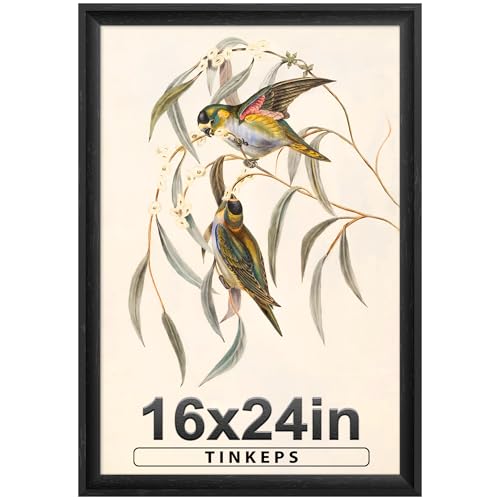 Image of 16x24 Frame Black, Wide Border, Large Wall 16x24 Poster Frame Tailored for Home& Gallery Decor