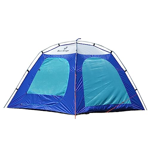 Azteq, Barraca De Camping, Sunny Days, Para Até 04 Pessoas, Poliéster, Resistente, Com Coluna D'água, 800mm, Azul