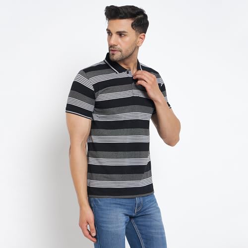 Image of Duke Men's Striped Slim Fit T-Shirt