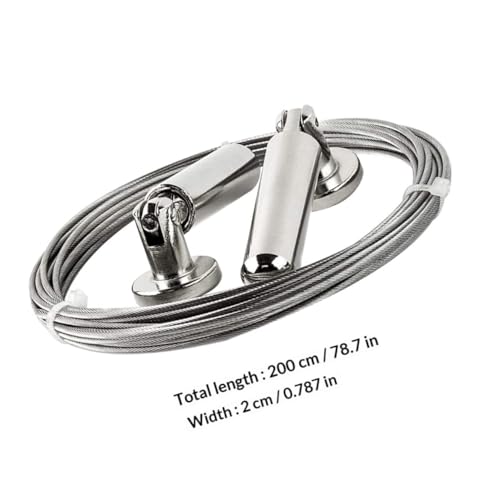Image of STOBAZA Stainless Curtain Drape Wire Rod for Picture Hanging Crafts Decor and Stylish for Home and Outdoor Use