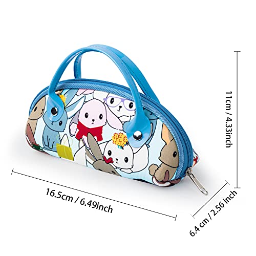 Image of Kids Glasses Case, Soft Eyeglass Case for Kids Various Pattern Cute Sunglasses Bag for Children Girls Boys