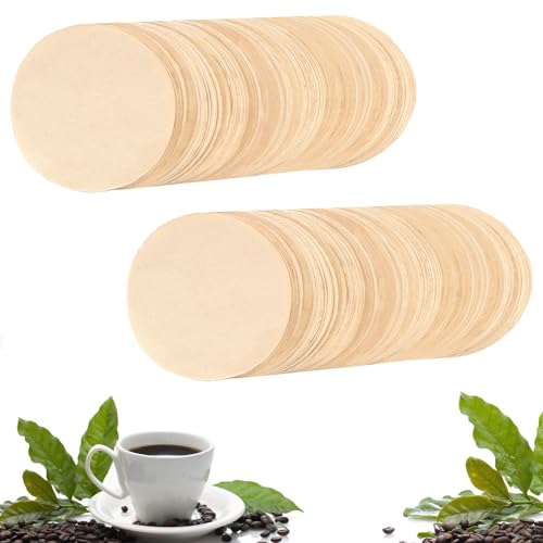 800 Count Espresso Coffee Filters, 51 mm Unbleached Round Coffee