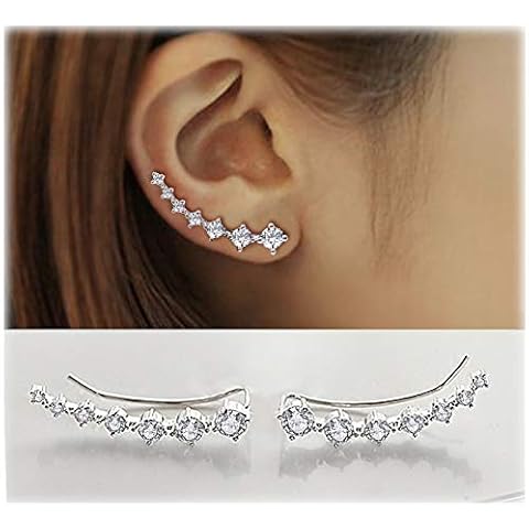 Elensan Sterling Silver Ear Cuffs Cover