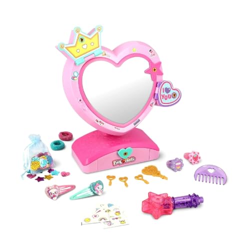Funlockets - Espejo Secreto con Brillos para El Pelo, Recomendado a Partir de 4 años, Juguete para niñas y para niños, descubre +20 sorpresas