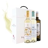 Príncipe de Viana - Vino blanco Los Blancos son para el verano - Estuche 3 botellas de vino x 750 ml - D.O. Rias Baixas, Rueda y Navarra -13 y 14% Vol