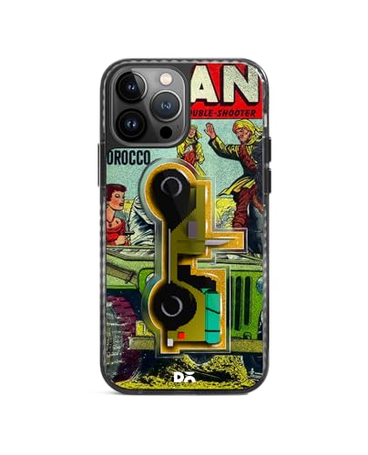 Image of DailyObjects Case for iPhone 15 Pro Max Compatible with Mag-Safe Wireless Charging, Stride 2.0 Battle Jeep Slim Shockproof Back Cover with Inner Magnetic Ring