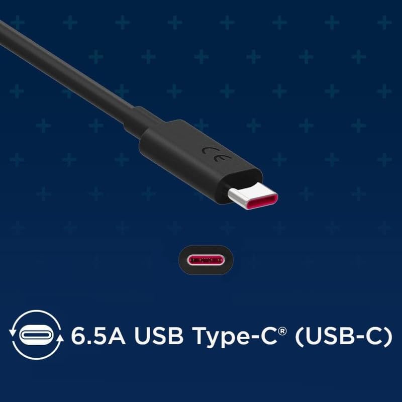 Image of Motorola 68W Type C2C Charging Charger Data Cable for Motorola Edge 60 Stylu usb |Edge|Ultra| Fusion|Pro|Neo|razr|Stylus|G06|G05|G85|G45|G64|G84|G62|G54|G84|G67|E40|G35|G96|G82|G86 C- BLACK