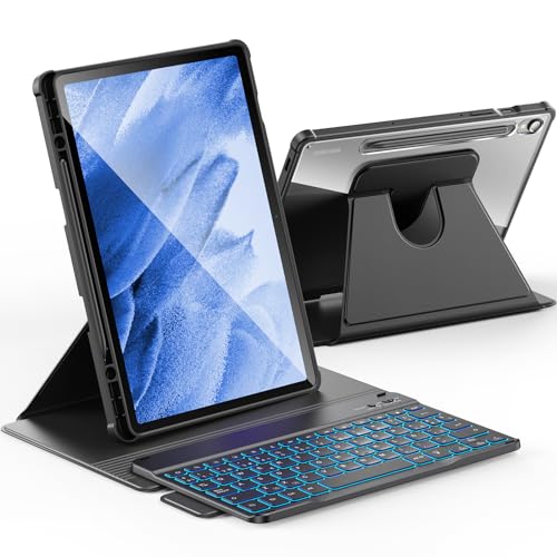 INFILAND Funda de Teclado para Samsung Galaxy Tab S9 FE 10.9/ S9 11 Pulgadas 2023, Teclado...