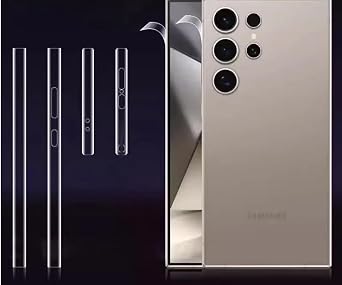 Hydrogel Side Film For Samsung Galaxy S25 Ultra S26 Ultra Anti-Scratch Protector Border Clear Side Frame Film - 3Pcs