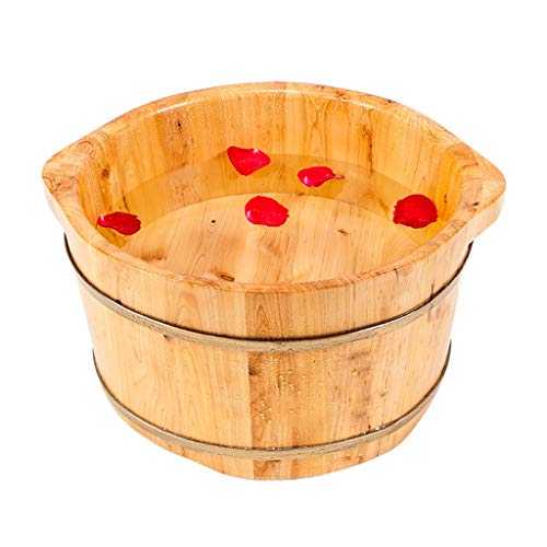 Masajeador para pies tipo bañera de madera BABYCE