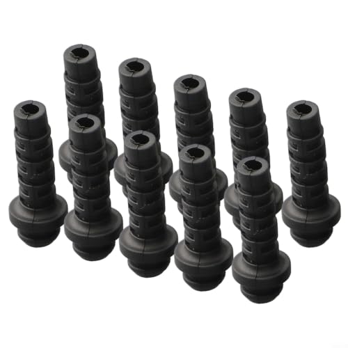 Image of Black Nylon Cable Gland 3mm Strain Relief Boot IP56(4mm - black)