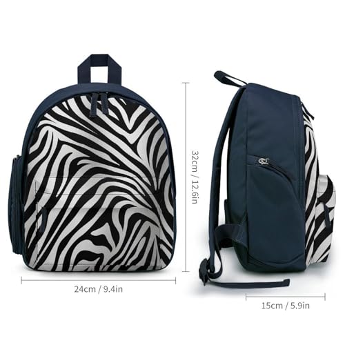 Zebra Print Mini Backpack Light Weight Small Travel Backpack Shopping Travel Daypack2