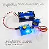 4 Cell AA Battery Holder Case with JR Connector 2P Black Red Wire + 3CH Digital Servo Tester ESC Speed Controller Checker CCPM Servo Consistency Master for Helicopter Car Boat Robot Servo