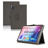 For AWOW UTBook ケース 10インチ スタンド 機能 角度調整 上質PUレザー キズ防止 軽量 タブレット カバー 全面保護 タブレット用アクセサリー Mosasa 専用 スマートカバー （ブラック）