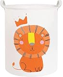 HKEC Lion Hamper,Baby Laundry Basket, Waterproof Dirty Clothes Hamper,Kids Toy Storage Bins, Gift Ba