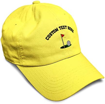 Soft Baseball Cap Golf Ball on Green Embroidery Sports Dad Hats for Men & Women