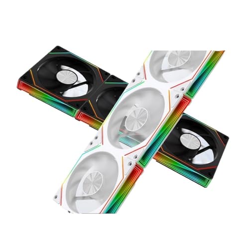 Ventilador de caja de computadora de 120mm ARGB kit de refrigeración líquida y chasis con mando 3