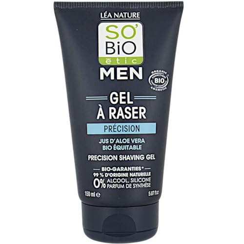 Gel à raser à l'aloé véra bio évite le feu du rasoir SO'BiO étic