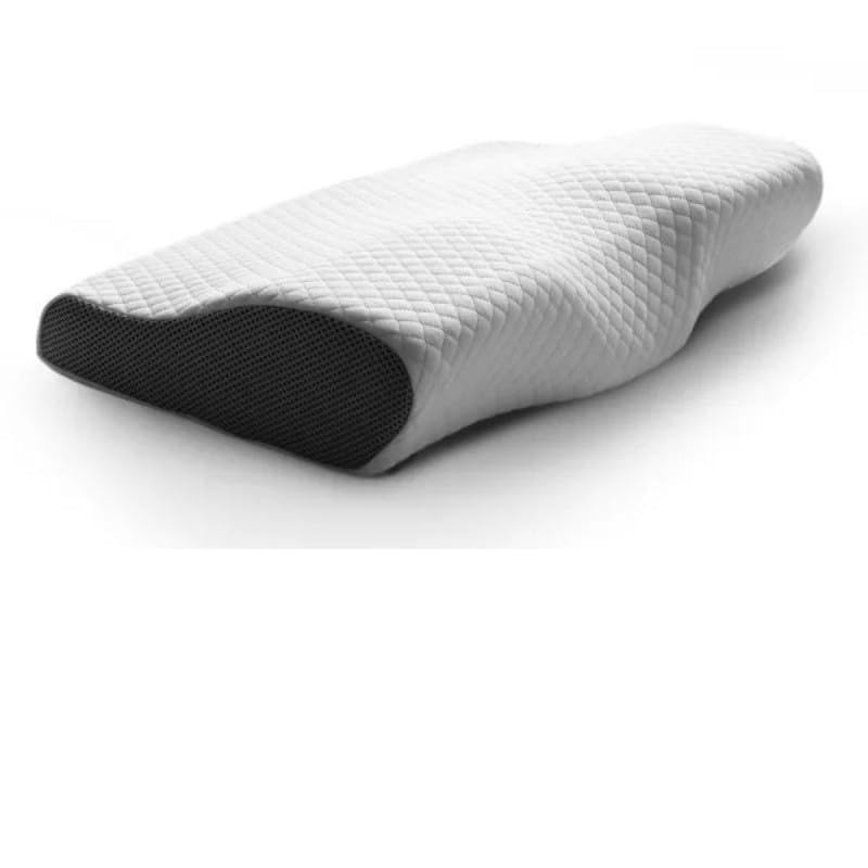 SWZEC Ortorex Cuscino Ortopedico in Memory Foam Sagomato per i Dolori Cervicali(Grigio,60X35CM)