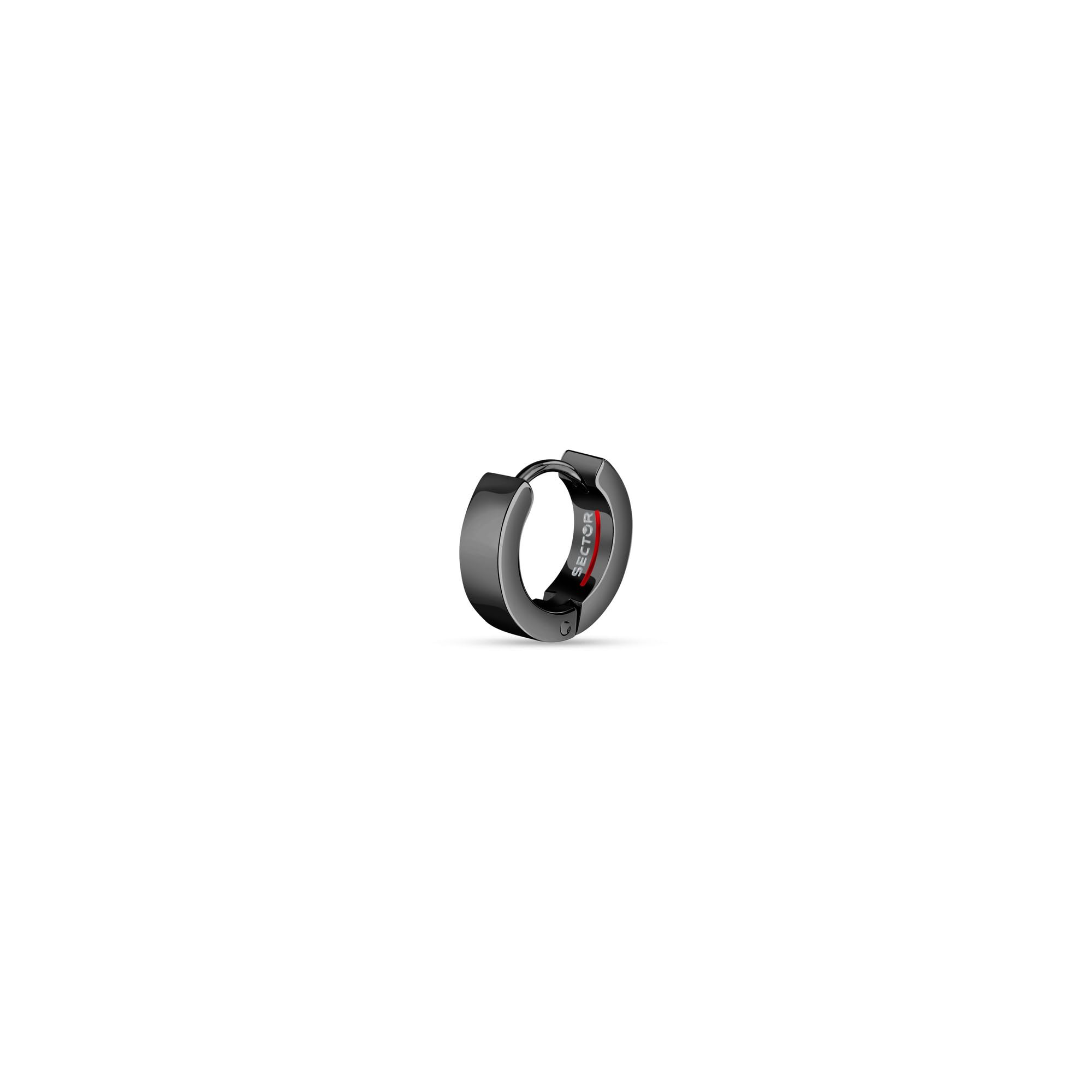 Sector No Limits Mono Orecchino Uomo in Acciaio, Smalto, IP Nero, Collezione Row - SACX24