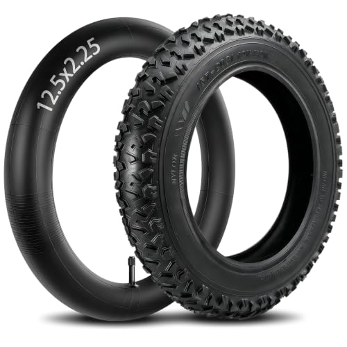 12 1/2x2 1/4 Tire and Inner Tube Set 12.5x2.25 Replacement Tire and Tube for Dirt Bike Off Road Tires Fit for Electric Scooter Razor Pocket Mod Dirt Bike Currie Schwinn GT IZIP eZip (57-103)