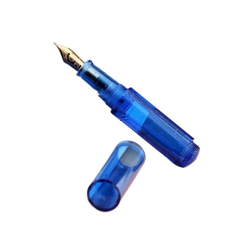 Stylo bille de poche PURYN Maru Mini bleu étoilé transparent 0,5 mm pour adulte
