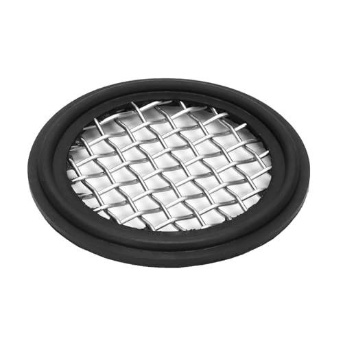 Image of DERNORD 2 Pack 1.5 inch Sanitary Tri-Clamp Gasket Buna-N (NBR) w /Stainless Bonded Type Screen 6 Mesh