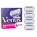 Gillette Venus Deluxe Smooth Swirl Rasierklingen Damen, 4 Ersatzklingen für Damenrasierer mit 5-fach Klinge