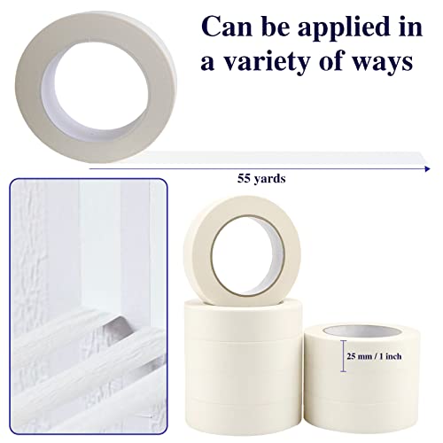 Aellabus Masking Tape 1 Inch, 12 Rolls Painters Tape, General Purpose Masking Tape For Arts And Crafts, 1 Inch X 55 Yards (660 Yards Total) #TOP1