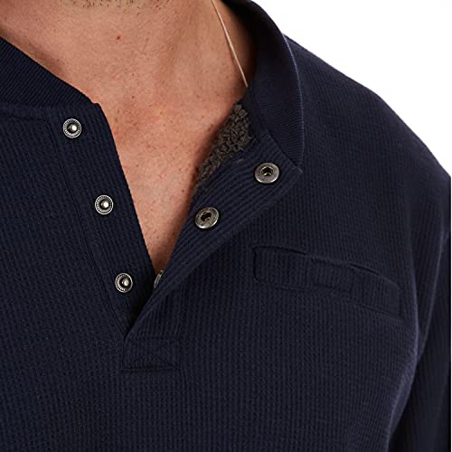 Image of Smith's Workwear Men's Sherpa Bonded Thermal Henley Pullover