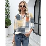 LOMON Women's 2025 Fashion Tops 3/4 Length Sleeve Business Casual Blouses Summer Tees Shirts - Image 5