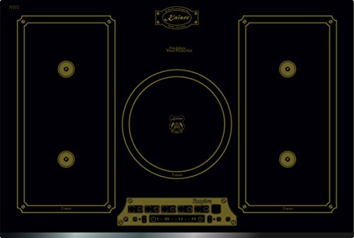 Empire KCT 7795 FI Em Retro Induktionskochfeld 77cm / Einbauherd 5 QuickHeat Induktions-Kochzonen/ 2 Flex Zonen und Kreiszone/Glaskeramik