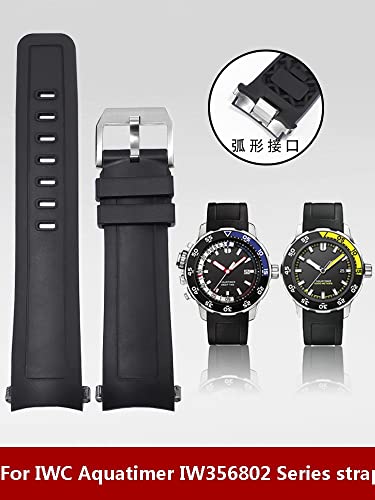 Correa de goma fluoro de 22mm para IWC Aquatimer IW356802 2