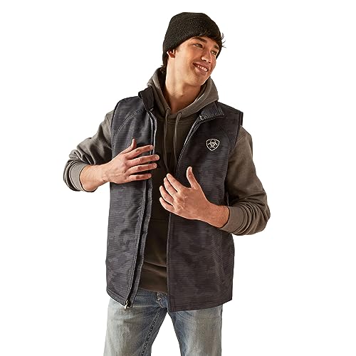 ARIAT Men's Team Logo Insulated Vest - Ebony Camo, X-Large