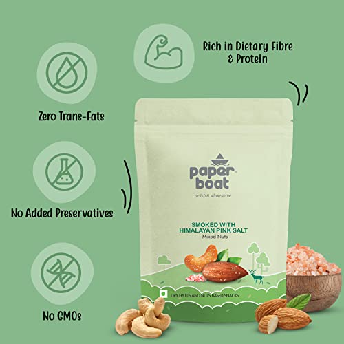 Image of Paper Boat Smoked Nuts Combo Pack | Honey Glazed Nuts & Mixed Nuts (2 X 200gms)
