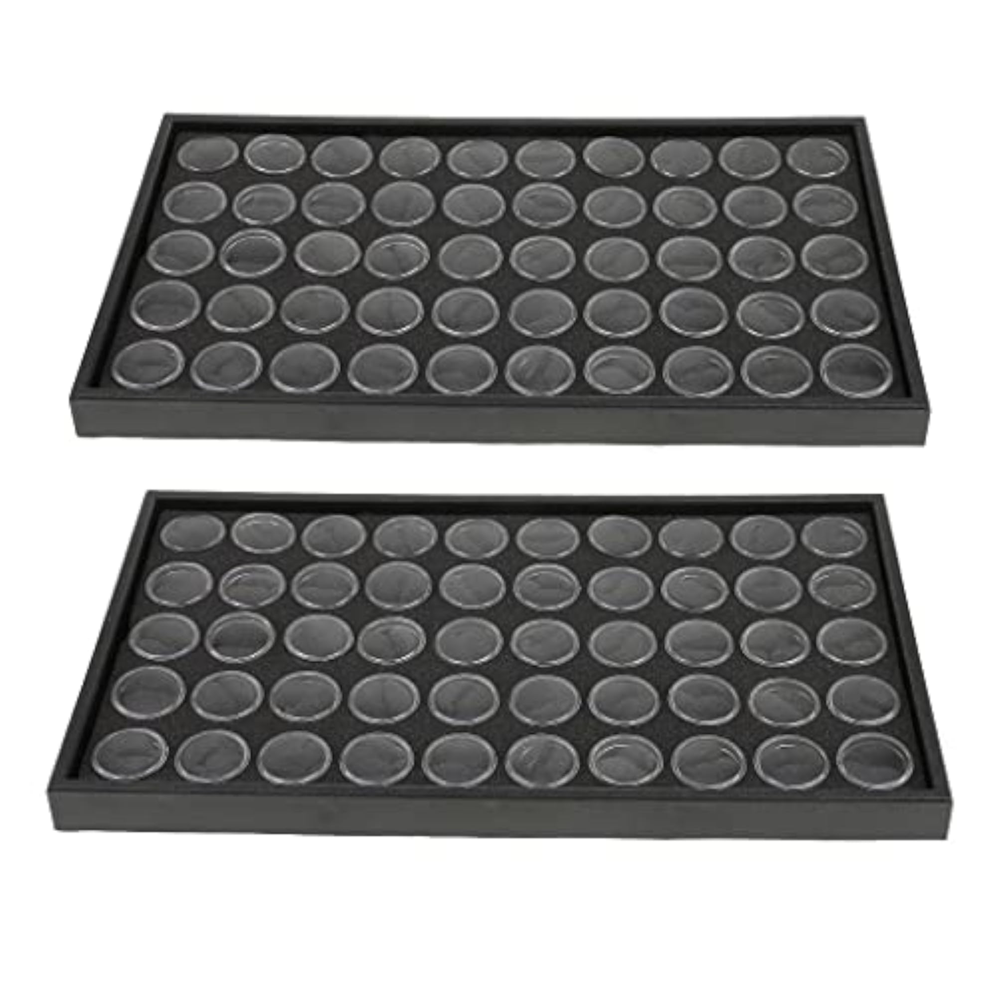 50 Grids Empty Nail Glitter Dust Powder Jewelry Display Box