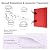 TDHLYJHF 52 Pack Acoustic Foam Panels,1" x 12" x 12" Acoustic Wedge Studio Foam Sound Absorption Wall Panels (BLACK/RED)