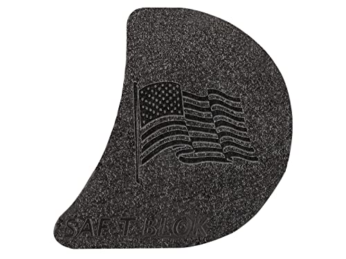 NDZ Performance Saf-T-Blok Right Hand Trigger Safety Block for Glock Gen 1-4 Pre-1998 Models Laser Engraved in Black - US Flag Wave 2
